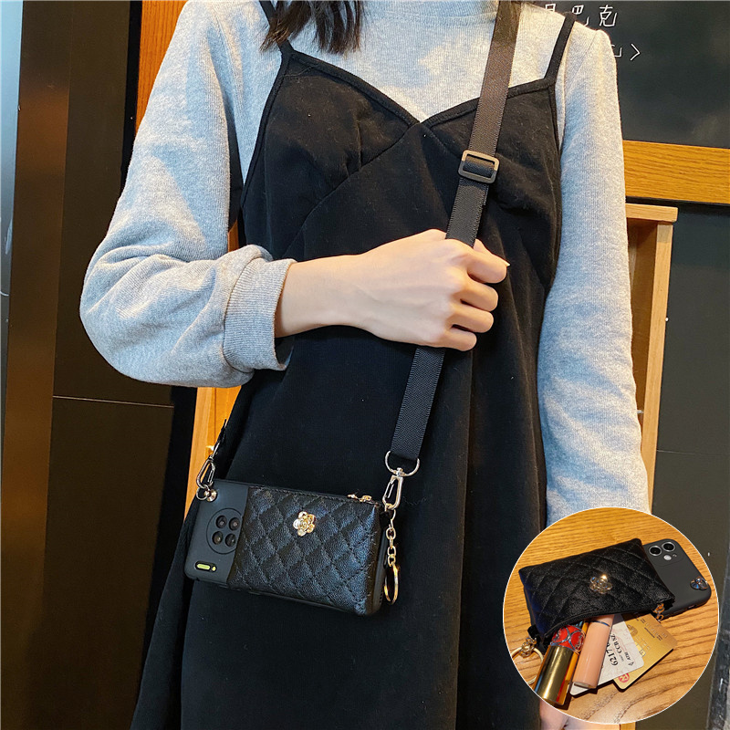 斜挎钱包华为小香风mate70手机壳