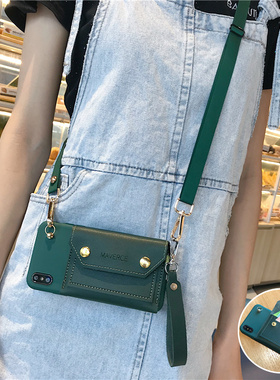 零钱包适用华为nova15手机壳9防摔8防摔7带挂绳5pro软壳女13可斜挎10se保护套14墨绿12门禁卡包活力版11ultra