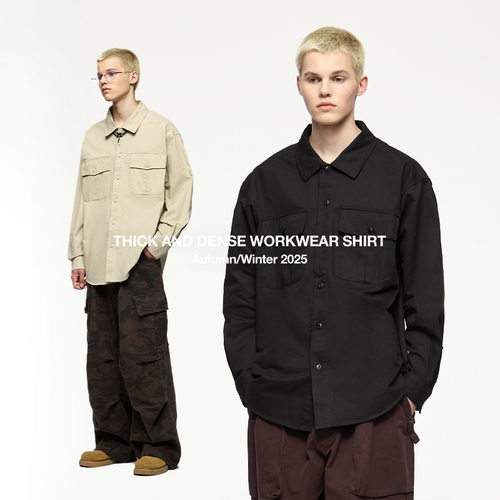 Men's Wear | Thick and Dense Workwear Shirt 2025 Autumn New