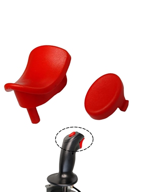 游戏机配件 射击游戏摇杆按钮红色 VR摇杆手柄握把按键