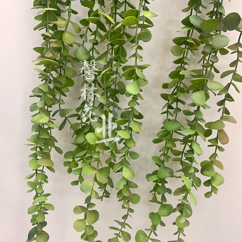 垂盆草藤仿真假藤条室内植物墙配材绿植塑料草壁挂软装咖啡厅