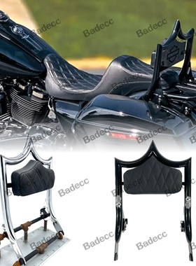 哈雷街道大滑翔cmc皇冠靠背公路CVO路王快拆乘客靠背旅行系适用