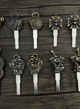 摩托车改装钥匙奔达黑旗500奔达450拿破仑450钥匙胚灰石250钥匙