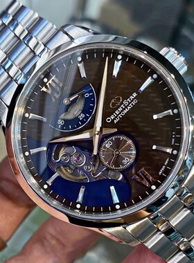 orient star东方星手表男士自动机械RE-AV0B02Y休闲蓝色防水日本