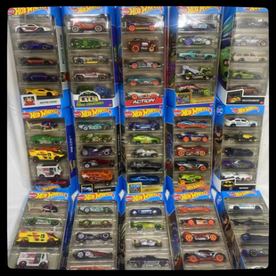 风火轮小跑车5辆装小车赛车轨道车1806五辆装合金玩具车模