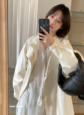 IMISS-26年春款韩标时尚宽松翻领风衣R10729