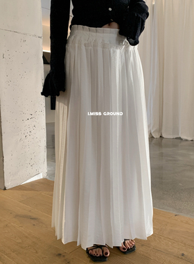 IMISS-春上新韩系百褶松紧半身裙R70976