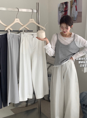 想象SAILORMOON -26年早春高腰阔腿舒适百搭极简显瘦休闲裤71150