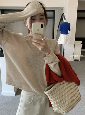 想象SAILORMOON -26年早春韩系圆领休闲显瘦针织衫YS1-88021