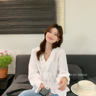 SUSAN si11 夏上新韩系气质百搭温柔小衫