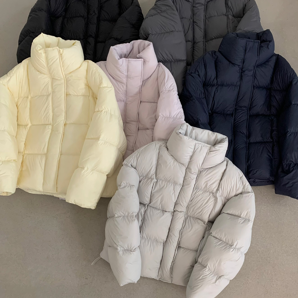 LOVELY-韩系简约基础百搭立领保暖羽绒服外套R119