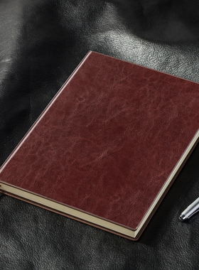 得力皮面笔记本记事本商务16k大号加厚办公黑色学生手账本会议记录本A5B5课堂笔记横线大学生用随身简约小号