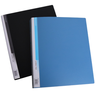 A4活页夹三孔夹打孔文件夹两孔夹蓝色批发黑色打孔夹办公用品11孔夹资料夹档案夹整理收纳册多功能双孔二孔夹