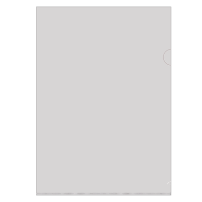 L形文件夹透明插页A4加厚单片夹