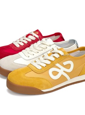 COMELY康莉2026圆头系带软底内增高德训鞋运动休闲鞋女鞋KBH61252