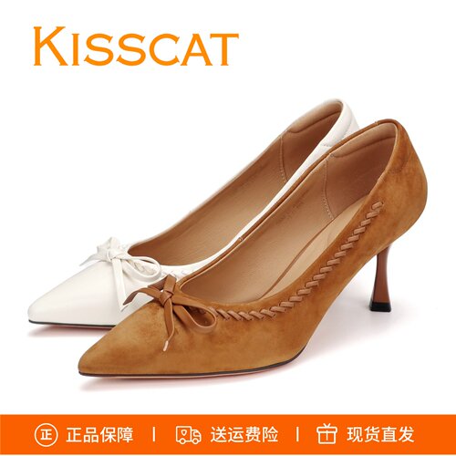接吻猫蝴蝶结浅口单鞋K76390A-10
