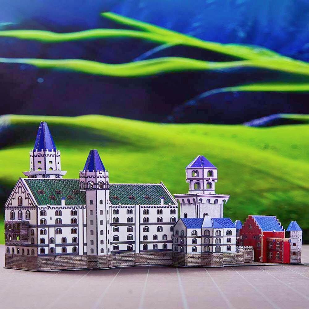 爱拼全金属不锈钢DIY拼装模型3D