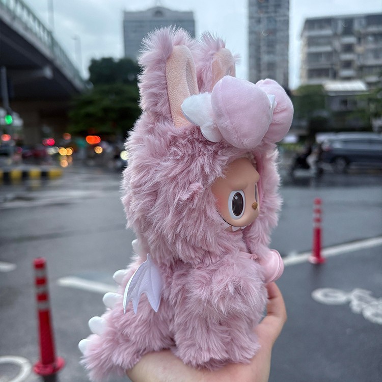 labubu娃衣粉色恐龙拉布布衣服一代二代三代搪胶【不含玩偶】1