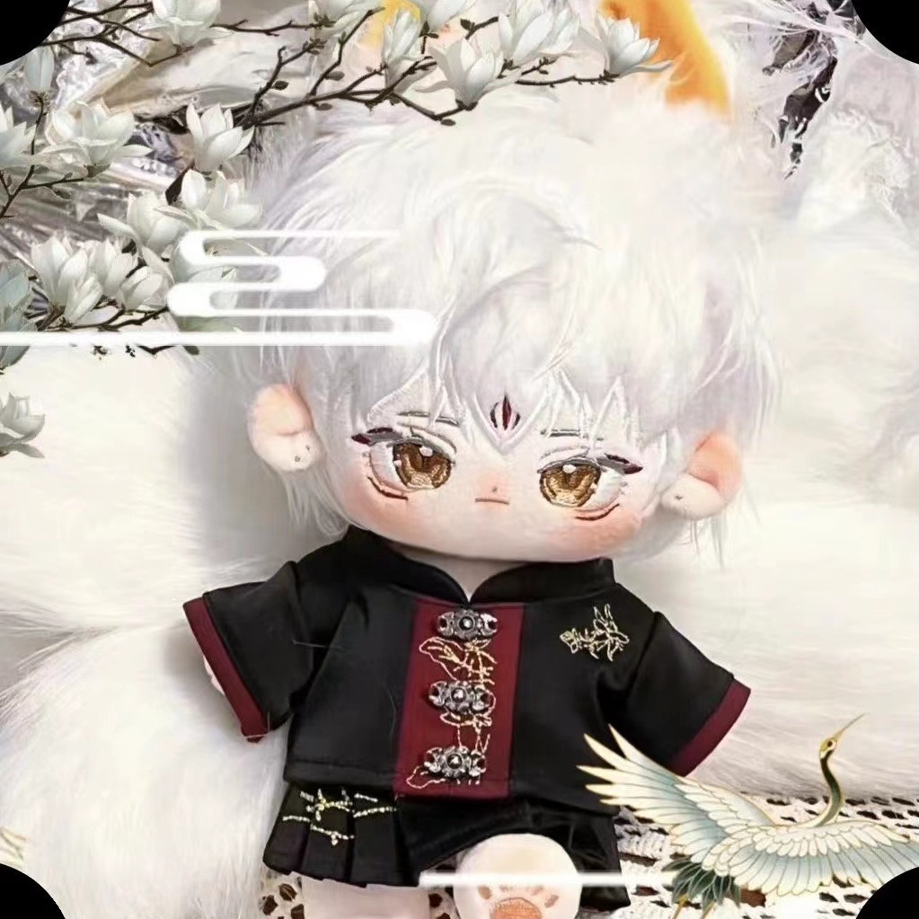 【现货批发】20厘米无属性现货棉花娃娃娃衣汉服刺绣套装20cm娃衣