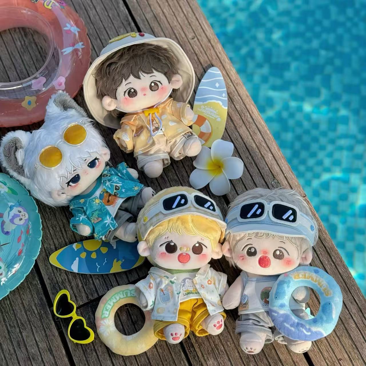 【现货批发】20厘米棉花娃娃衣服椰椰不知岛娃衣无属性玩偶替换装