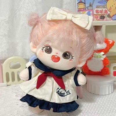 可爱娃衣衣服棉花娃娃校服制服20厘米cm套装娃娃换装无属性