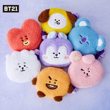 BT21防弹少年团HOPE IN LOVE毛绒化妆包女手包零钱口红饰品收纳袋