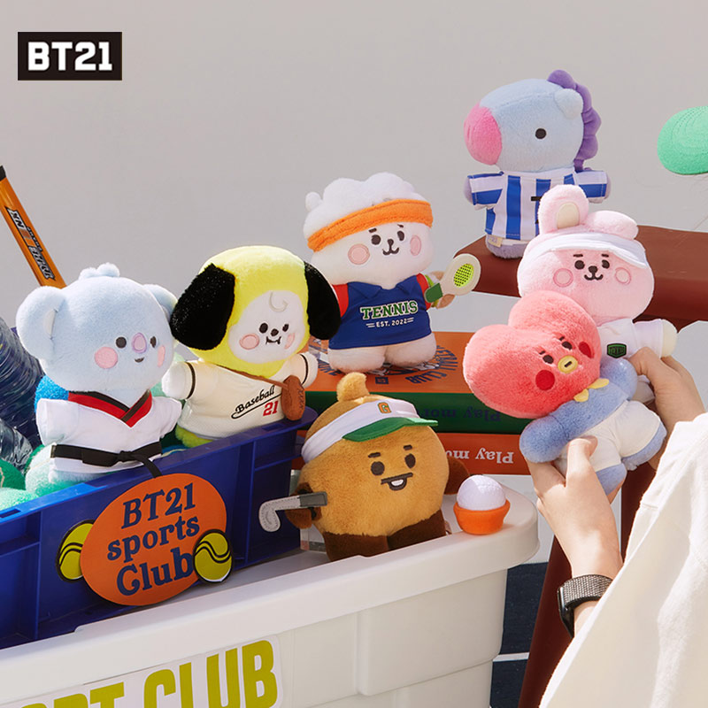 BT21防弹少年团SportsClub变装玩偶毛绒公仔换装可爱女玩偶服礼物-封面