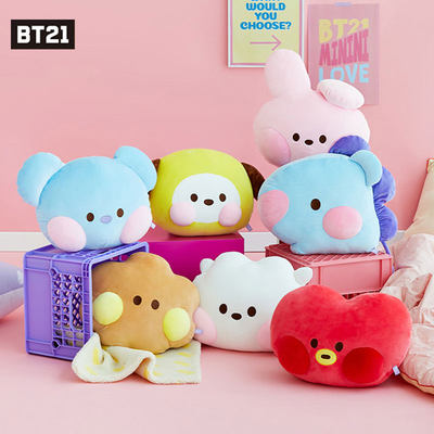 BT21毛绒大头抱枕玩偶