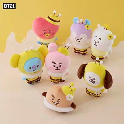BT21 HONEY BEE 系列中型玩偶 可爱公仔 LINE FRIENDS 连我朋友