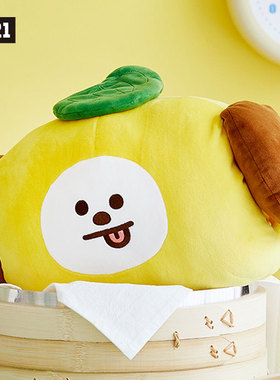 BT21防弹少年团CHEWY CHEWY CHIMMY毛绒抱枕玩偶女暖手趴睡枕头