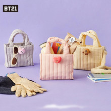 BT21防弹少年团PLUSH BADGE PADDING BAG蓬蓬包单肩手提包秋女包