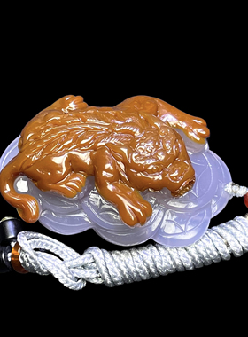 天然巴西玛瑙玉髓纯手工俏色巧雕招财貔貅吊坠男女款玛瑙挂件送礼