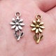 包 菊花吊坠 19x10mm 20个 多色DIY饰品配件 花朵 ABD C10837