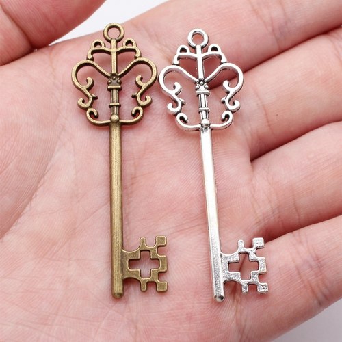 5个/包 57x18mm 多色DIY饰品配件 钥匙吊坠 ABD-C10865