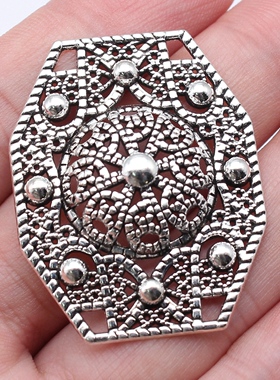 10个/包 41x32mm 多色锌合金 4孔身体链腰链连接件 ABD-C16425