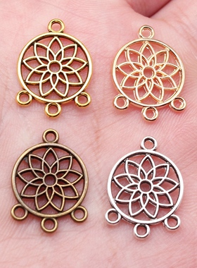 20个/包 14x18mm 多色锌合金材质 耳环连接件 ABD-C14642