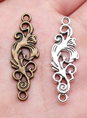 10个/包 36x11mm 多色锌合金材质 DIY饰品配件连接件 ABD-C11768