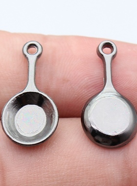 20个/包 22x10mm 多色DIY饰品配件 煎锅吊坠 ABD-C10962