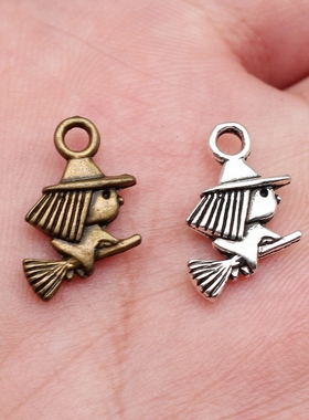 20个/包 16x12mm 多色DIY饰品配件 小巫女吊坠 ABD-C10118