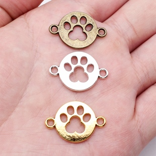 10个/包 24x16mm 多色DIY饰品配件狗爪连接件 ABD-C12621