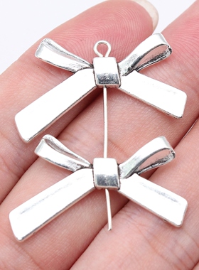 20个/包 20x12mm 多色 蝴蝶结小孔珠 在逃公主 DIY手作饰品配件