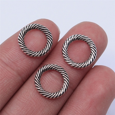 20个/包 13x13mm 古银色 配件 DIY手作配件 圆环吊坠 ABD-C14587