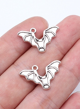 20个/包 23x15mm 古银色锌合金材质 蝙蝠吊坠 ABD-C16139