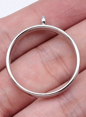 10个/包 32x28x4.5mm 镂空几何滴胶边框系列圆形边框 ABD-C16376