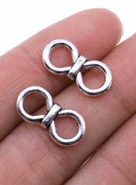 10个/包 9x19mm 多色 DIY饰品配件 双环连接件 ABD-C13261