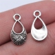 包 水滴吊坠 9x17mm 20个 古银色锌合金 DIY饰品配件 ABD C13709