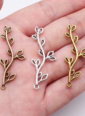 10个/包 43x17mm 多色DIY饰品配件树枝吊坠 ABD-C11033