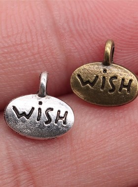 10个/包 10x10mm 多色饰品配件 wish小吊牌吊坠 ABD-C10859