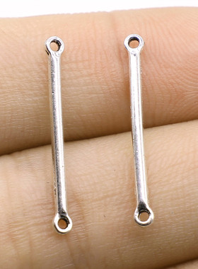 40个/包 2x24mm 多色锌合金 DIY饰品配件 连接件 ABD-C13428