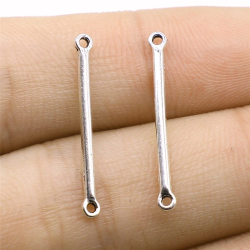 40个/包 2x24mm 多色锌合金 DIY饰品配件 连接件 ABD-C13428